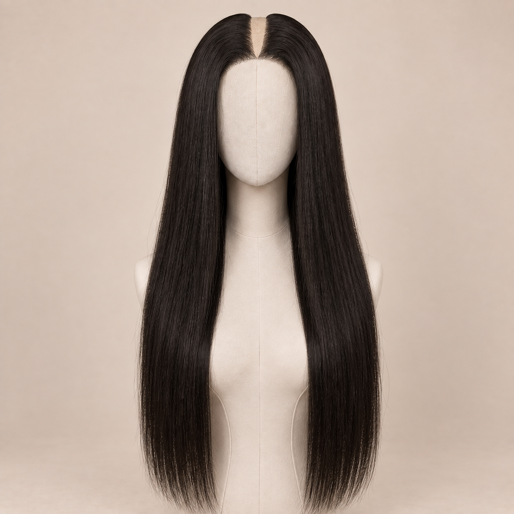 Natural Black Human Hair Wig